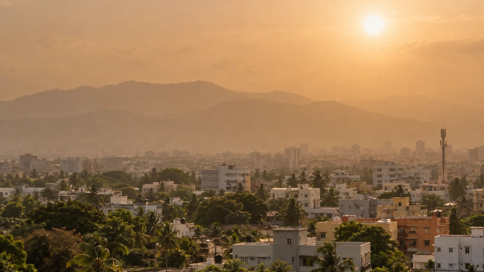 Calor intenso y bruma de polvo del Sahara sobre República Dominicana