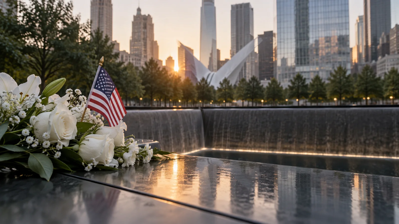 Homenaje a las víctimas en el memorial del 11 de septiembre en Nueva York