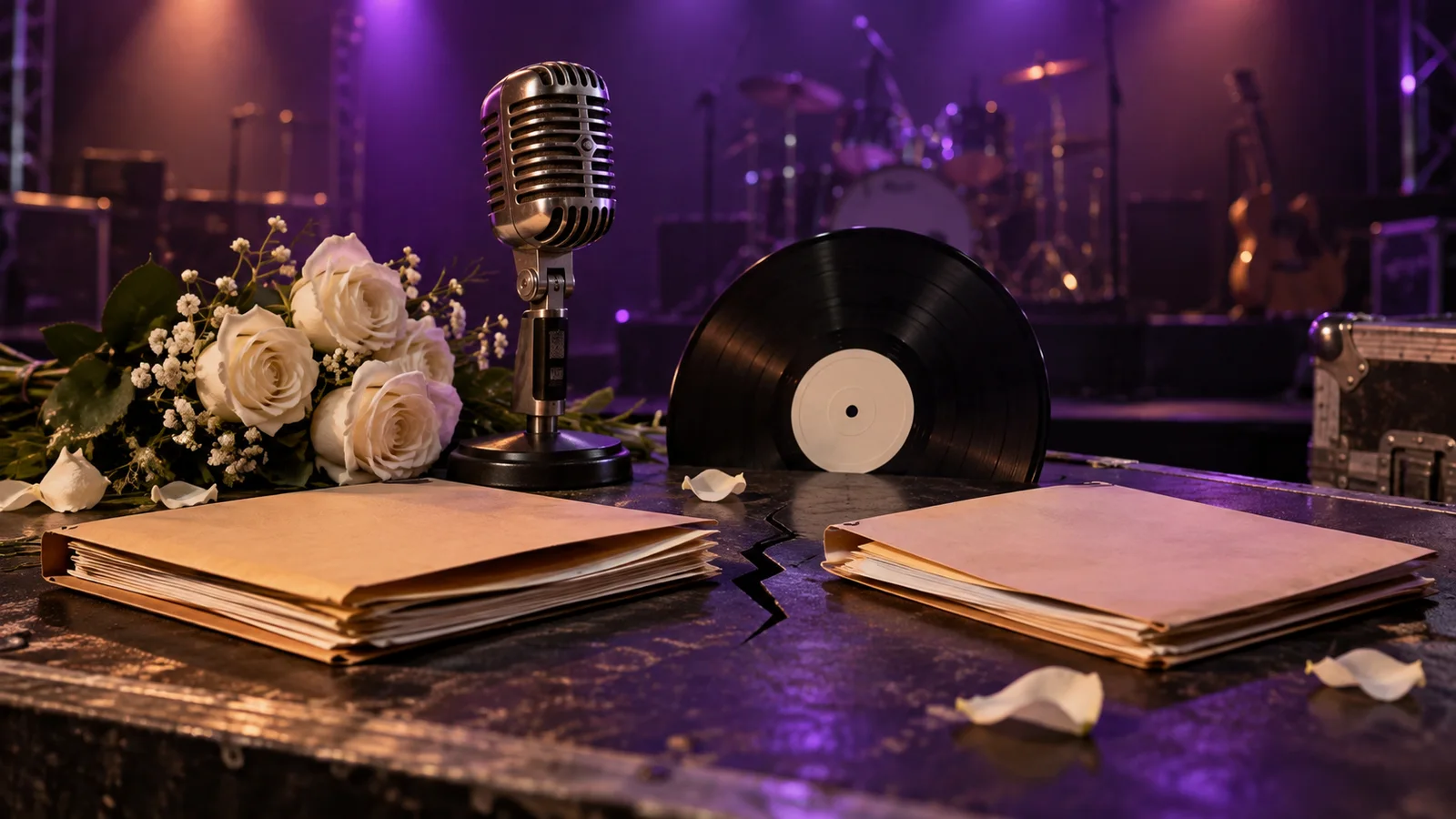 Escenario simbólico inspirado en el legado musical de Selena Quintanilla